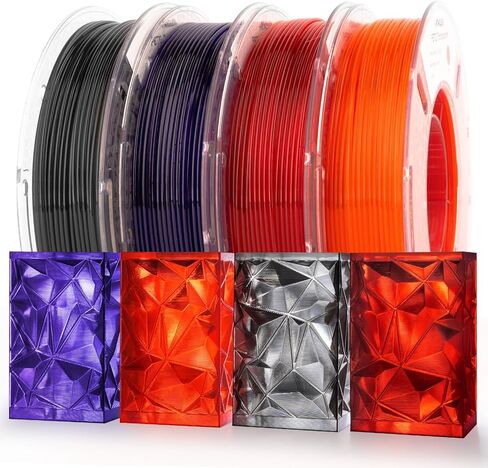 AMOLEN PETG خيوط طابعة ثلاثية الأبعاد 1.75 مم قوس قزح متدرج PETG متعدد الألوان قوس قزح 1 كجم/2.2 رطل in Kuwait