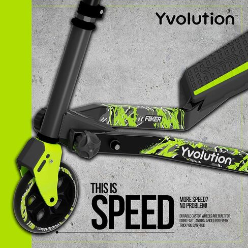 Yvolution Fliker Lift Kids Drift Scooter, Adjustable Handlebar in 3 Heights, 3 Wheels, for Boys and Girls Age 7+ Years Old, Max User Weight 220lbs/100kg in Kuwait