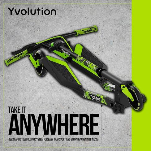 Yvolution Fliker Lift Kids Drift Scooter, Adjustable Handlebar in 3 Heights, 3 Wheels, for Boys and Girls Age 7+ Years Old, Max User Weight 220lbs/100kg in Kuwait