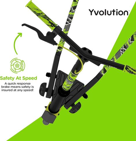 Yvolution Fliker Lift Kids Drift Scooter, Adjustable Handlebar in 3 Heights, 3 Wheels, for Boys and Girls Age 7+ Years Old, Max User Weight 220lbs/100kg in Kuwait