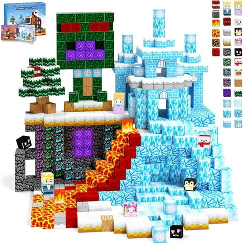 Magnetic Blocks-100PCS Magnetic Building Blocks, Magnet Toys Kids Build Cubes, Upgraded Sensroy Toys & Games, Christmas Birthday Gifts for Boys & Girls Ages 3+ in Saudi Arabia