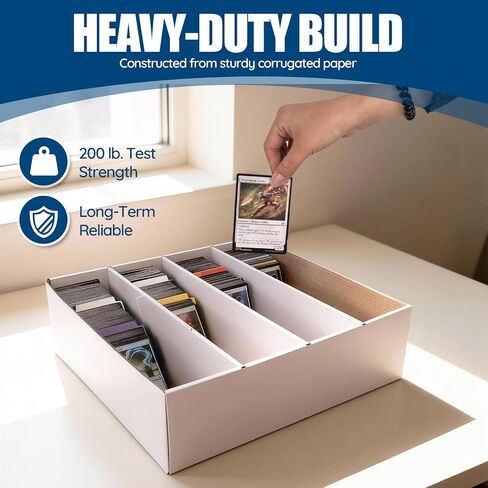 CHAIARRY 4-pack Sports Card Storage Boxes 3200 Count, Cardboard Trading Card, Large Capacity Card Cases for Baseball Cards, Sports Cards, TCG, MTG & All Trading Card Games in Saudi Arabia