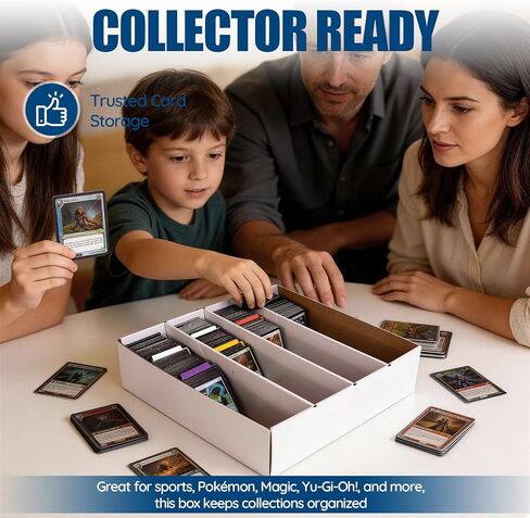 CHAIARRY 4-pack Sports Card Storage Boxes 3200 Count, Cardboard Trading Card, Large Capacity Card Cases for Baseball Cards, Sports Cards, TCG, MTG & All Trading Card Games in Saudi Arabia