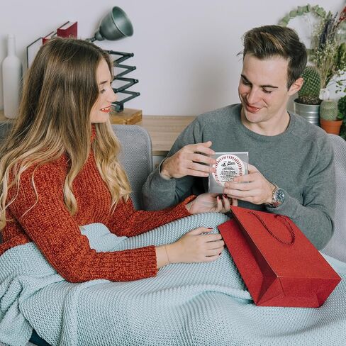 SYNGUCK Engraved Baseball Gift for Husband - You Complete Me Romantic Message - Clear Acrylic Display Case - Wedding, Anniversary, Valentine's Day Gift in Saudi Arabia