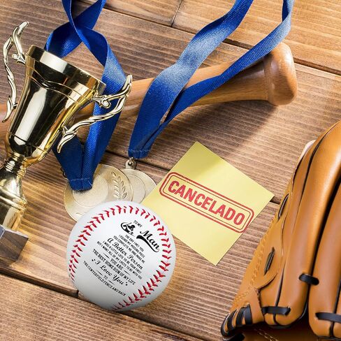 SYNGUCK Engraved Baseball Gift for Husband - You Complete Me Romantic Message - Clear Acrylic Display Case - Wedding, Anniversary, Valentine's Day Gift in Saudi Arabia