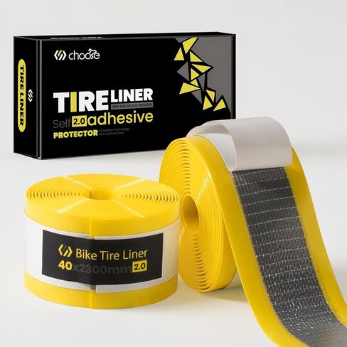 Chooee Self Adhesive Bike Tire Liner,Bicycle Inner Tube Flat Protector for 26"/27.5"/29"×1.75/1.95/2.10/2.125/2.20/2.40 MTB/E-Bike,Anti-Puncture Proof Tire Liner for 28inch MTB & 700c Road/Gravel Bike in Saudi Arabia