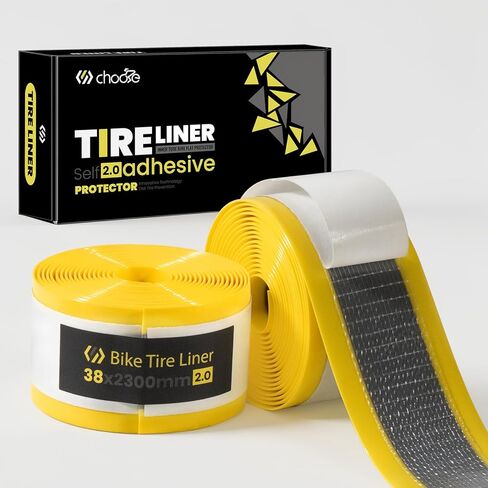 Chooee Self Adhesive Bike Tire Liner,Bicycle Inner Tube Flat Protector for 26"/27.5"/29"×1.75/1.95/2.10/2.125/2.20/2.40 MTB/E-Bike,Anti-Puncture Proof Tire Liner for 28inch MTB & 700c Road/Gravel Bike in Saudi Arabia
