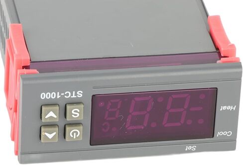 Fafeicy Digital Temperature Controller Thermostat -50℃ to 99℃ with Sensor, STC-1000 for Cooling Heating Aquarium Incubator in Saudi Arabia
