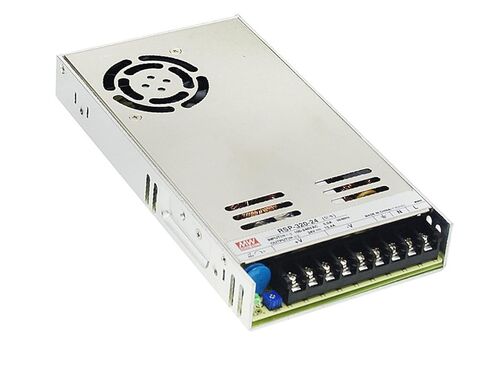 مين ويل RSP-320-15 مصدر طاقة مغلق لتحويل التيار المتردد إلى التيار المستمر مع وظيفة PFC، مخرج فردي، 15 فولت، 21.4 أمبير، 321 وات in Saudi Arabia