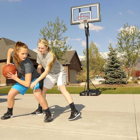 Lifetime Adjustable Portable Basketball Hoop, 50-Inch Backboard, 8-10 ft Height Foot Adjustment in Saudi Arabia