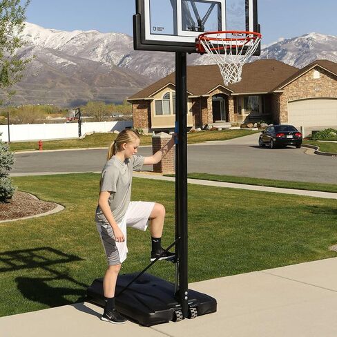 Lifetime Adjustable Portable Basketball Hoop, 50-Inch Backboard, 8-10 ft Height Foot Adjustment in Saudi Arabia