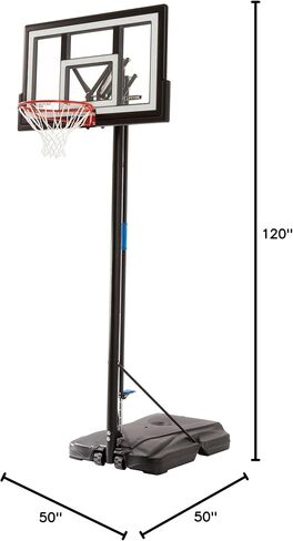 Lifetime Adjustable Portable Basketball Hoop, 50-Inch Backboard, 8-10 ft Height Foot Adjustment in Saudi Arabia