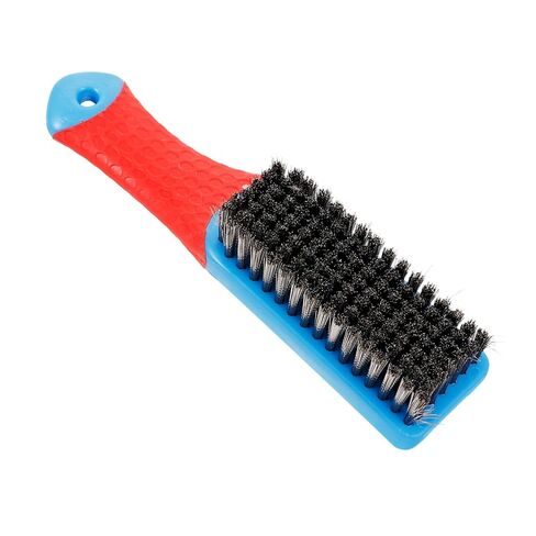 Zerodeko Stainless Steel Wire Brush Ergonomic Silicone Handle Heavy-Duty Rust Cleaning Tool Non-Slip Grip for Effective Scrubbing and Paint Removal in Saudi Arabia
