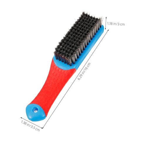 Zerodeko Stainless Steel Wire Brush Ergonomic Silicone Handle Heavy-Duty Rust Cleaning Tool Non-Slip Grip for Effective Scrubbing and Paint Removal in Saudi Arabia
