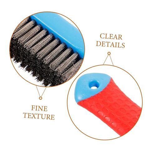 Zerodeko Stainless Steel Wire Brush Ergonomic Silicone Handle Heavy-Duty Rust Cleaning Tool Non-Slip Grip for Effective Scrubbing and Paint Removal in Saudi Arabia