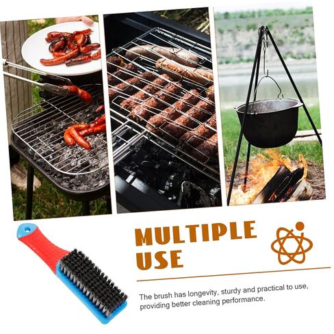 Zerodeko Stainless Steel Wire Brush Ergonomic Silicone Handle Heavy-Duty Rust Cleaning Tool Non-Slip Grip for Effective Scrubbing and Paint Removal in Saudi Arabia