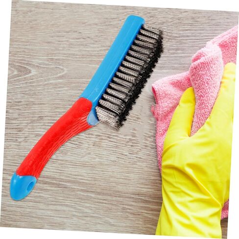 Zerodeko Stainless Steel Wire Brush Ergonomic Silicone Handle Heavy-Duty Rust Cleaning Tool Non-Slip Grip for Effective Scrubbing and Paint Removal in Saudi Arabia