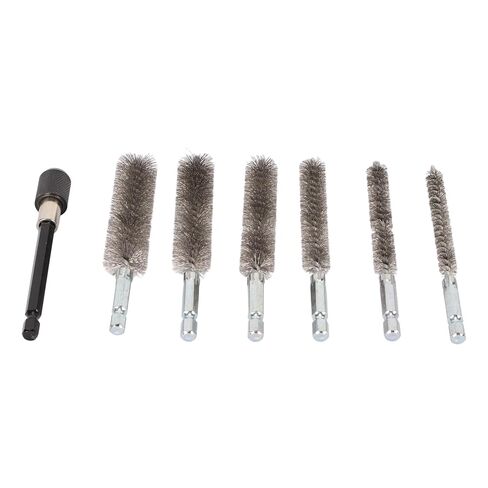 7Pcs Stainless Steel Bore Brush Set, Stainless Steel Wire Brush in Different Sizes,for Power Drill Impact Driver in Saudi Arabia