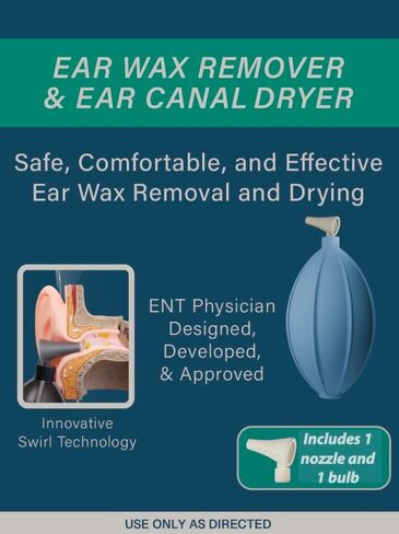 The Swirly-Ear: Ear Wax Removal and Ear Canal Dryer. Otolaryngologist Developed. Non-Invasive, Battery-Free, Safe for Adults and Kids in Saudi Arabia
