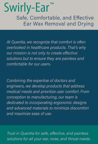 The Swirly-Ear: Ear Wax Removal and Ear Canal Dryer. Otolaryngologist Developed. Non-Invasive, Battery-Free, Safe for Adults and Kids in Saudi Arabia