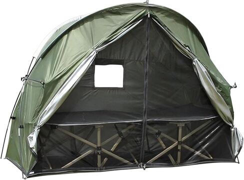 1 Person Cot Tent with Breathable Mesh Door and Screen Windows – Easy to Put Together, All-Weather Shelter for Camping & Backyard, Without Bed in Kuwait