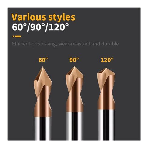 Carbide Spot Drill Bit 60 90 120 Degree Chamfering Drilling Guide Tool Tungsten Steel Location Center Metal(8x150L,60 Degree) in Saudi Arabia