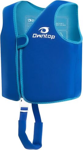 سترة سباحة للأطفال من Owntop، سترة سباحة للأطفال الصغار مع حزام بين الرجلين قابل للتعديل، تطفو على الماء للأولاد والبنات، تساعد على الطفو للأطفال بوزن 30-40-50-60-70 رطلًا in Kuwait