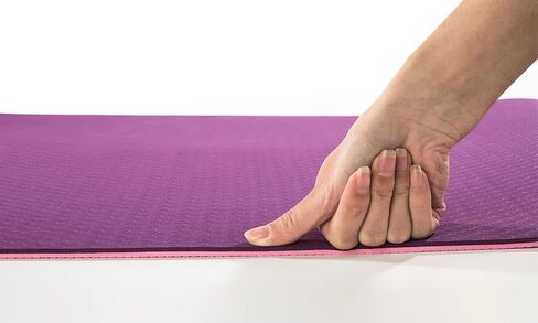 Eco-Friendly Yoga Mat, 1/4 Inch Thick for Joint Support, Non-Slip Premium Exercise Mat – Purple in Saudi Arabia