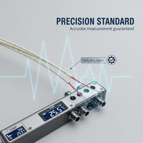 سلك حراري من النوع K بدرجة احترافية، AWG 24، معزول بالألياف الزجاجية، مقاوم لدرجات الحرارة العالية 700 درجة مئوية، 10 ياردة (4.6 م) in Kuwait