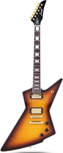 Firefly FFLX Solid Body Electric Guitar,Mahogany Guitar body,Stainless steel and ball end frets,rosewood fretboard(Vintage Sunburst Color) in Saudi Arabia