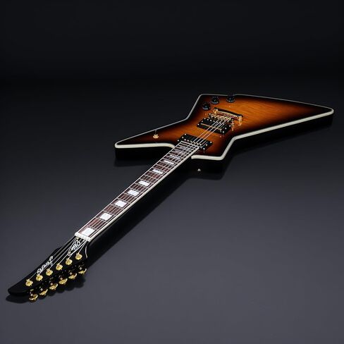 Firefly FFLX Solid Body Electric Guitar,Mahogany Guitar body,Stainless steel and ball end frets,rosewood fretboard(Vintage Sunburst Color) in Saudi Arabia