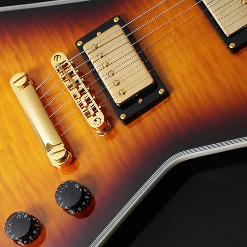 Firefly FFLX Solid Body Electric Guitar,Mahogany Guitar body,Stainless steel and ball end frets,rosewood fretboard(Vintage Sunburst Color) in Saudi Arabia