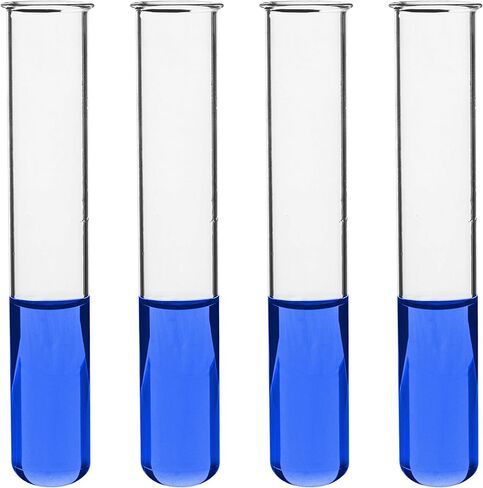 أنابيب اختبار 100 قطعة، 50 مل - زجاج بوروسيليكات 3.3 - جدران سميكة 1.2 مم، حافة مطرزة - متانة فائقة للحرارة والكيميائية - طول 5.9 بوصة، قطر 1 بوصة - Eisco Labs in Kuwait