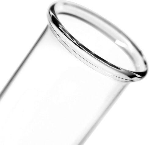 أنابيب اختبار 100 قطعة، 50 مل - زجاج بوروسيليكات 3.3 - جدران سميكة 1.2 مم، حافة مطرزة - متانة فائقة للحرارة والكيميائية - طول 5.9 بوصة، قطر 1 بوصة - Eisco Labs in Kuwait