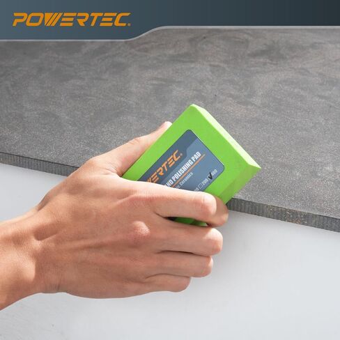 وسادات تلميع يدوية ماسية من POWERTEC متنوعة 60/100/ 200/400 4 عبوات، كتلة صنفرة ماسية لتلميع وطحن البورسلين، بلاط السيراميك، الزجاج، الجرانيت، الحجر، الخشب والمعادن (71907) in Kuwait