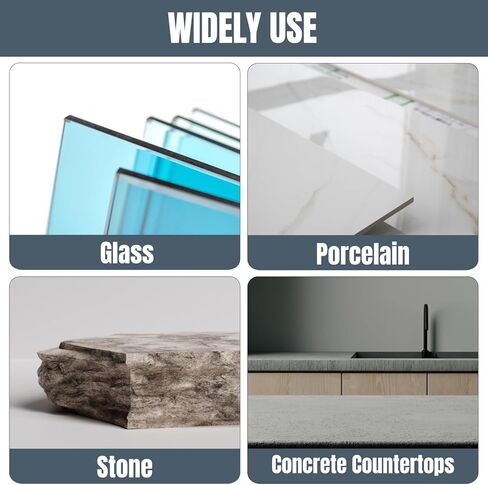 وسادات تلميع يدوية ماسية من POWERTEC متنوعة 60/100/ 200/400 4 عبوات، كتلة صنفرة ماسية لتلميع وطحن البورسلين، بلاط السيراميك، الزجاج، الجرانيت، الحجر، الخشب والمعادن (71907) in Kuwait