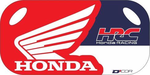 لوحة D'cor Visuals Pit Board المتوافقة مع Honda - لوحة موتوكروس قابلة لإعادة الاستخدام قابلة للمسح الجاف مع علامة، هيكل بلاستيكي متين للاتصال على جانب المسار في أحداث MX وSX والطرق الوعرة والسباقات in Saudi Arabia