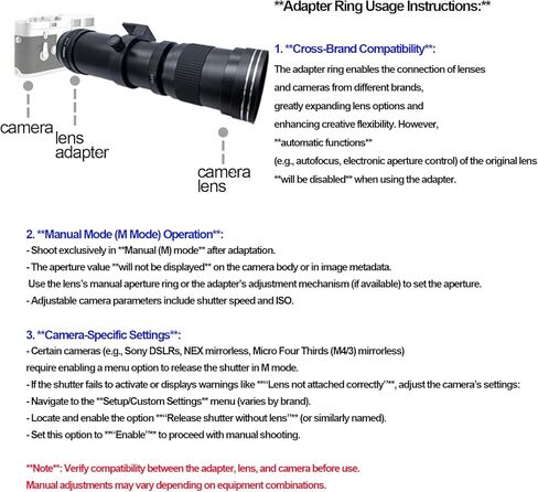 محول العدسة T2 إلى LM وكاميرا L/M قبل وغطاء خلفي ، T-Mount (T/T-2) SLR Lens to & for LM L/M M8 M7 M6 M5 (T2 إلى LM ADAPTER) in Kuwait