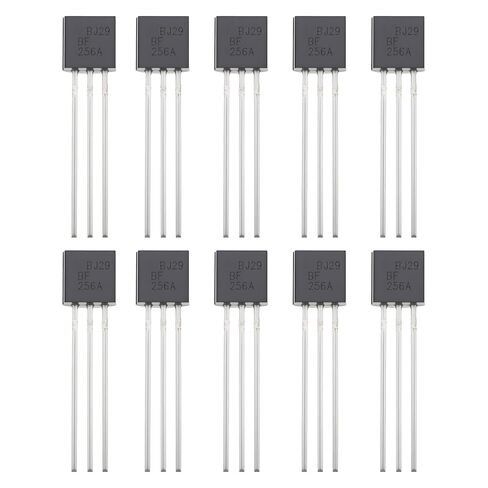 Create idea 10Pcs 3Pin Transistor BF256A for Toys Fans Home Appliances Black in Saudi Arabia