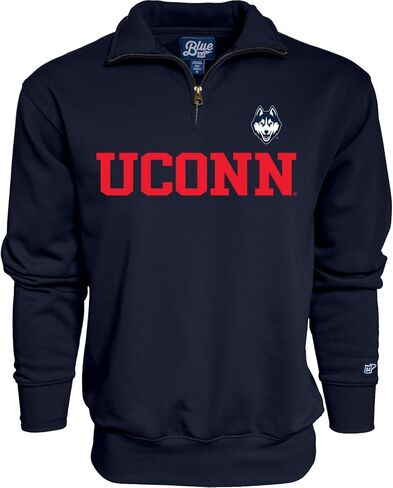 Blue 84 Men's Connecticut Huskies Quarter Zip Sweatshirt Team Color, Team Color, X-Large in Saudi Arabia