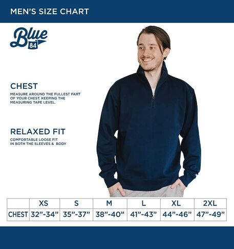 Blue 84 Men's Connecticut Huskies Quarter Zip Sweatshirt Team Color, Team Color, X-Large in Saudi Arabia