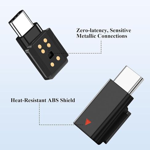 ACANDYA for DJI Mic 3 Adapter USB C Mobile Phone Type-C Phone Wireless Microphone Receiver for DJI Mic 3 Type-C Adapter for iPhone 17 16 Pro 15 for Galaxy S25 S26 Tablet USB C Microphone Accessories in Saudi Arabia