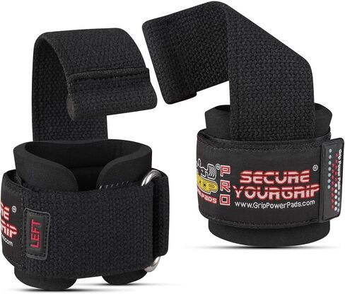 أحزمة معصم مبطنة من النيوبرين لرفع الأثقال وكمال الأجسام واللياقة البدنية - دعم المعصم والقبضة، عبوتان (أسود) in Kuwait