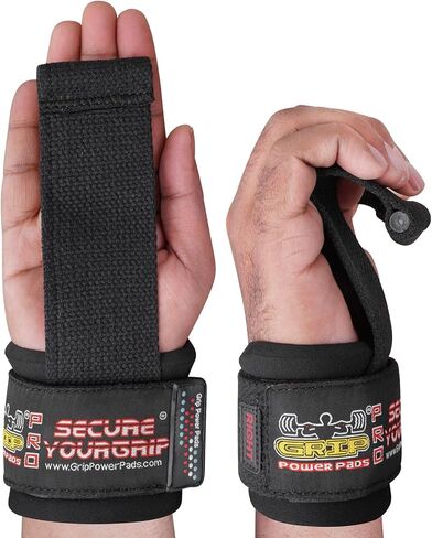 أحزمة معصم مبطنة من النيوبرين لرفع الأثقال وكمال الأجسام واللياقة البدنية - دعم المعصم والقبضة، عبوتان (أسود) in Kuwait