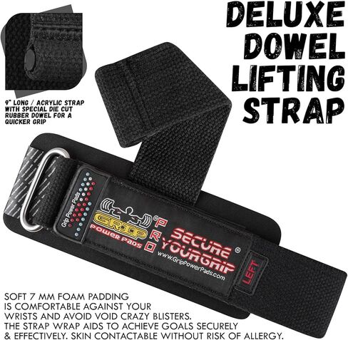 أحزمة معصم مبطنة من النيوبرين لرفع الأثقال وكمال الأجسام واللياقة البدنية - دعم المعصم والقبضة، عبوتان (أسود) in Kuwait