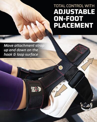 THEFITGUY Tib Straps - بديل Tib Bar لآلة الكابلات | حزام رفع تيبياليس لقوة الساق والركبة والكاحل | مدرب الظنبوب | معدات عطف ظهري وتقوية الجزء السفلي من الساق in Kuwait