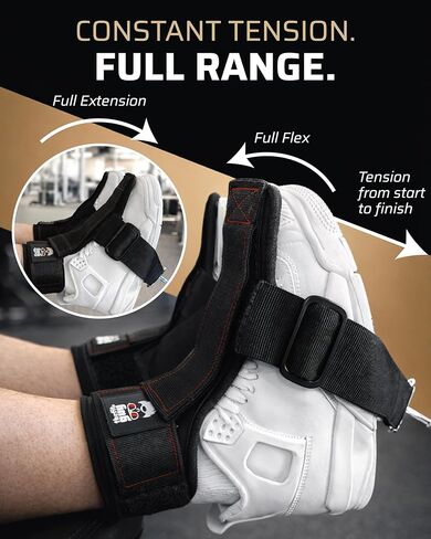 THEFITGUY Tib Straps - بديل Tib Bar لآلة الكابلات | حزام رفع تيبياليس لقوة الساق والركبة والكاحل | مدرب الظنبوب | معدات عطف ظهري وتقوية الجزء السفلي من الساق in Kuwait