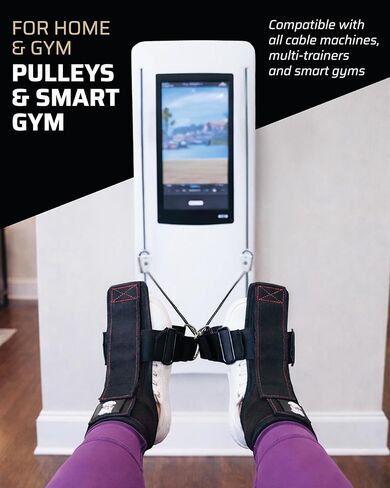 THEFITGUY Tib Straps - بديل Tib Bar لآلة الكابلات | حزام رفع تيبياليس لقوة الساق والركبة والكاحل | مدرب الظنبوب | معدات عطف ظهري وتقوية الجزء السفلي من الساق in Kuwait