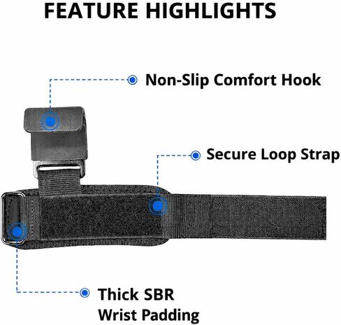 Weight Lifting Hooks with Wrist Straps – Heavy Duty Neoprene Padded Hook & Loop Closure with Palm Guard for Deadlifts, Powerlifting, Bodybuilding & Pull Ups (Pair) in Saudi Arabia