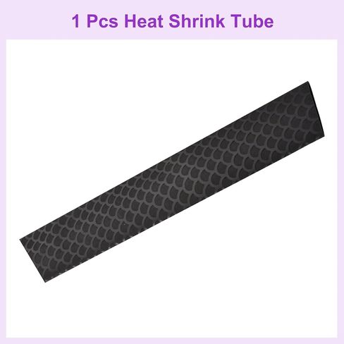 DMiotech Heat Shrink Sleeve Wrap Tubing x Tube Tubing for Fishing Rod Grips and Other Grips, Non Slip - Insulation - Waterproof 40'' Lengths, Dia 40mm Black Scales in Saudi Arabia